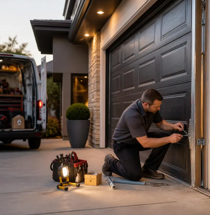 Garage Door Spring Repair in Elfers